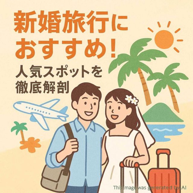 新婚旅行におすすめ！人気スポットを徹底解剖