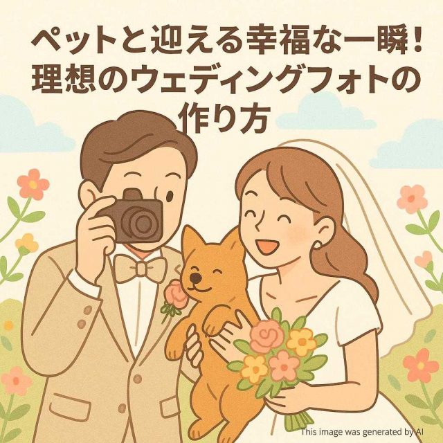 ペットと迎える幸福な一瞬！理想のウェディングフォトの作り方