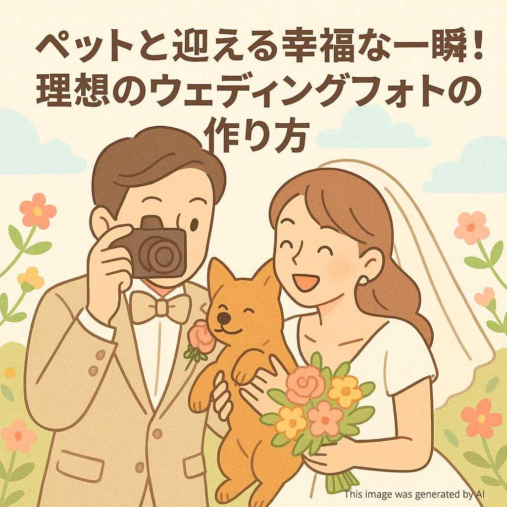 ペットと迎える幸福な一瞬！理想のウェディングフォトの作り方