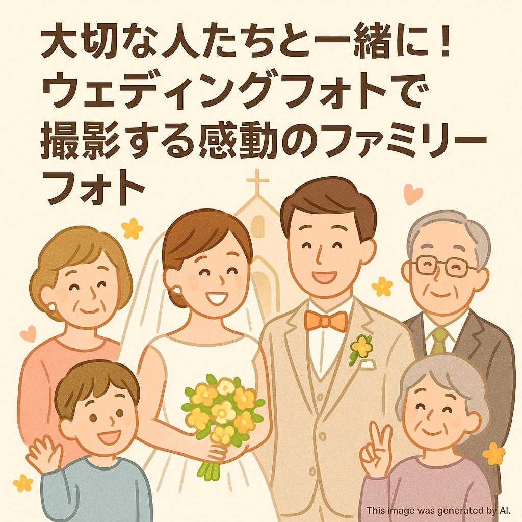 大切な人たちと一緒に!ウェディングフォトで撮影する感動のファミリーフォト