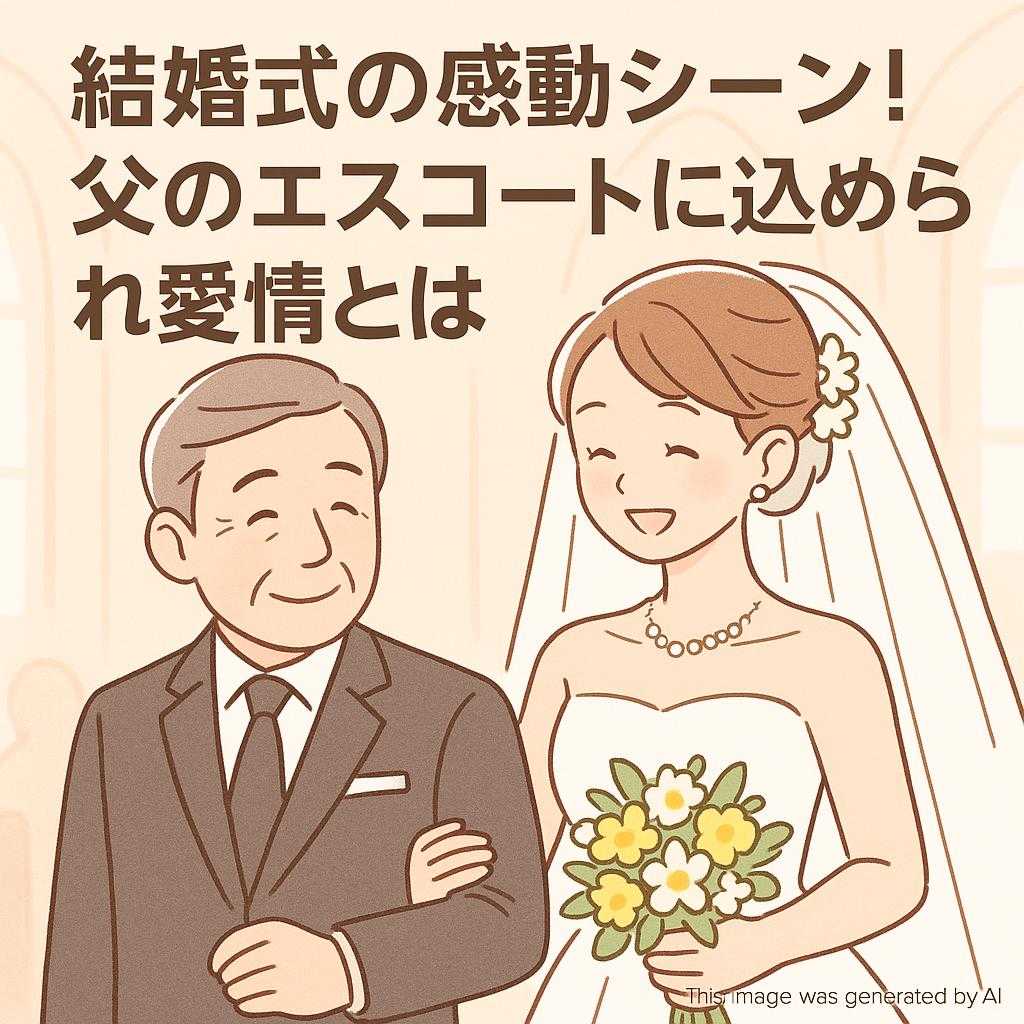 結婚式の感動シーン!父のエスコートに込められた愛情とは