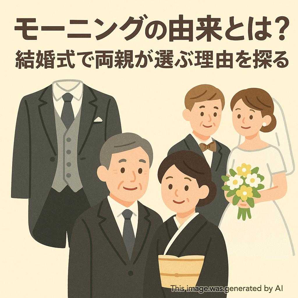 モーニングの由来とは？結婚式で両親が選ぶ理由を探る
