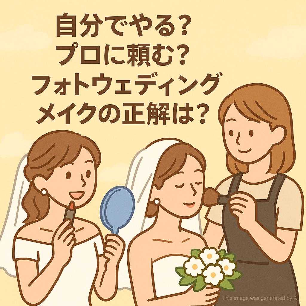 自分でやる?プロに頼む?フォトウェディングメイクの正解は?