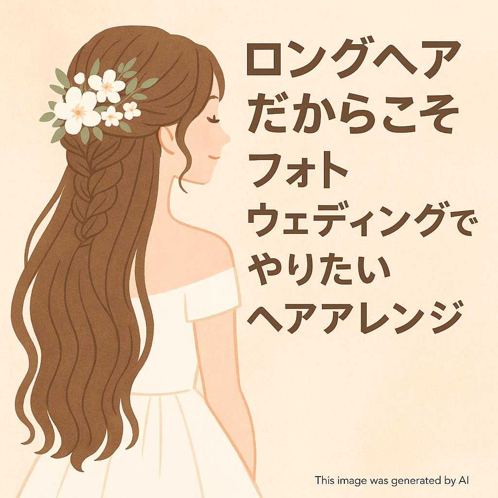 ロングヘアだからこそフォトウェディングでやりたいヘアアレンジ