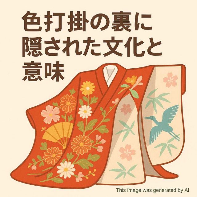 色打掛の裏に隠された文化と意味