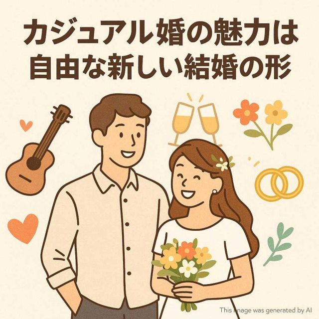カジュアル婚の魅力とは？自由な新しい結婚の形