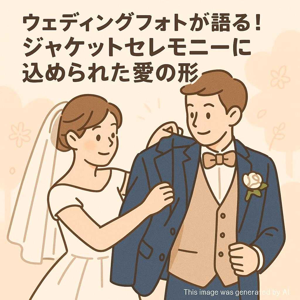 ウェディングフォトが語る！ジャケットセレモニーに込められた愛の形