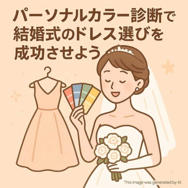 パーソナルカラー診断で結婚式のドレス選びを成功させよう