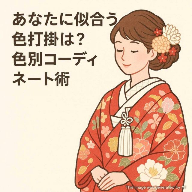 あなたに似合う色打掛は？色別コーディネート術