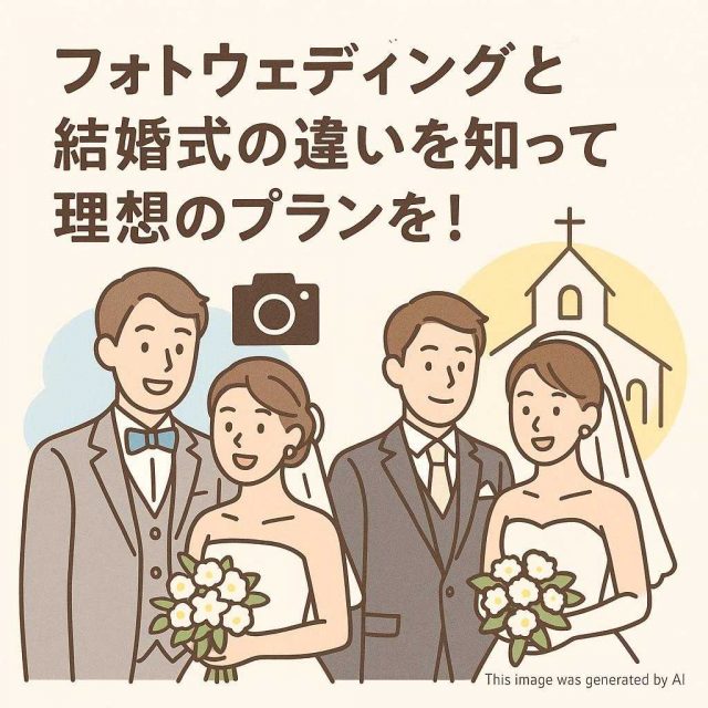 フォトウェディングと結婚式の違いを知って理想のプランを！