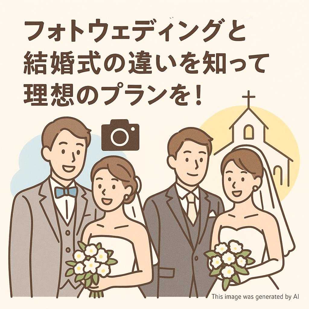 フォトウェディングと結婚式の違いを知って理想のプランを！