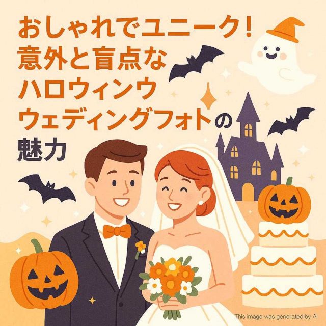 おしゃれでユニーク！意外と盲点なハロウィンウェディングフォトの魅力