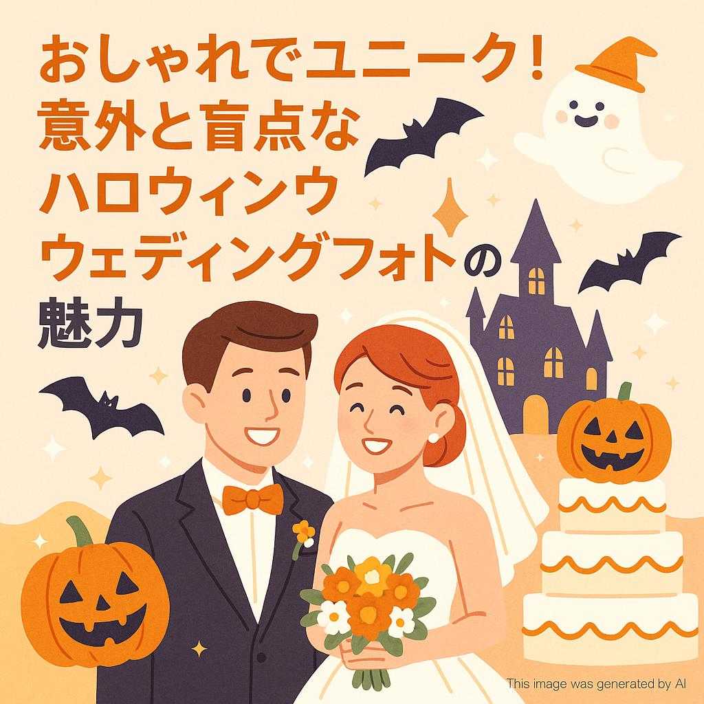 おしゃれでユニーク！意外と盲点なハロウィンウェディングフォトの魅力
