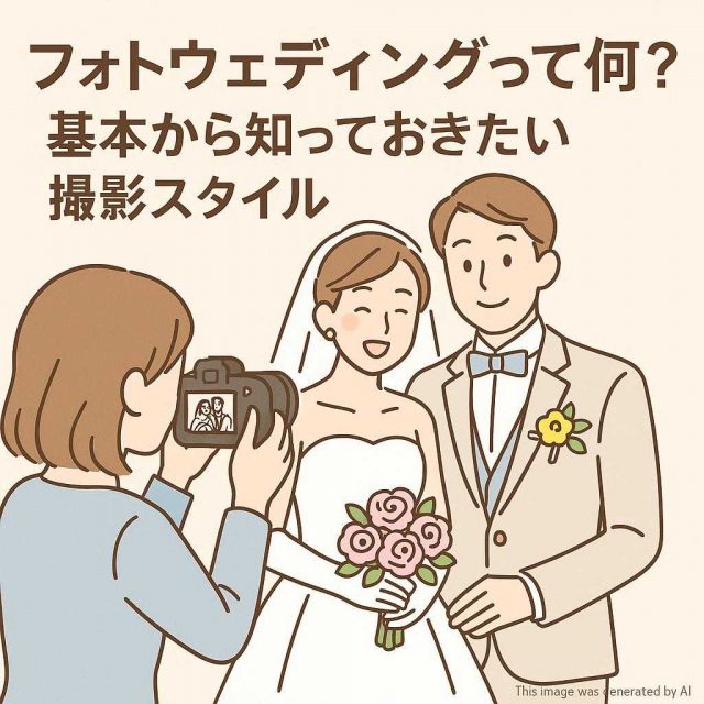 フォトウェディングって何？基本から知っておきたい撮影スタイル