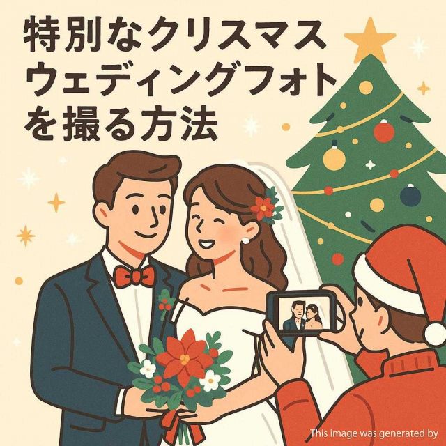 特別なクリスマスウェディングフォトを撮る方法