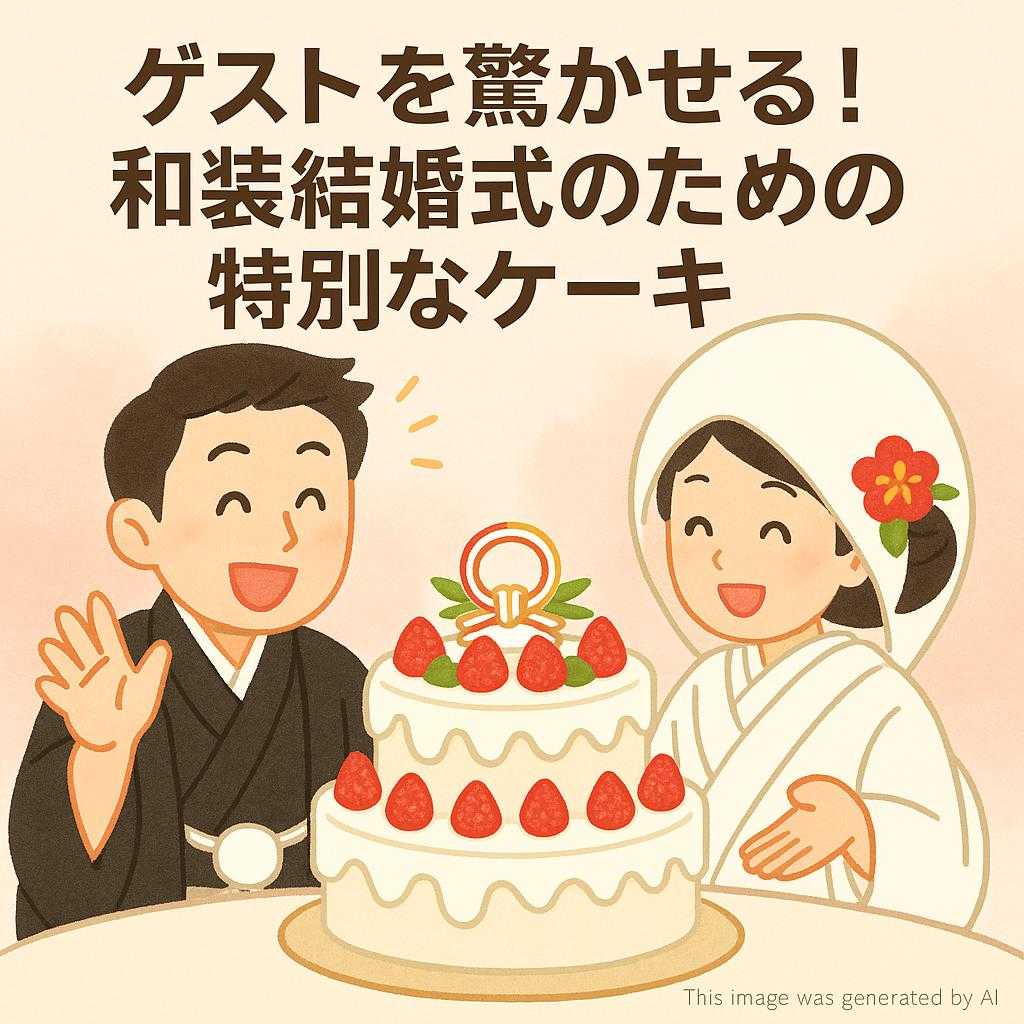 ゲストを驚かせる!和装結婚式のための特別なケーキ