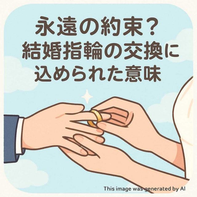 永遠の約束？結婚指輪の交換に込められた意味
