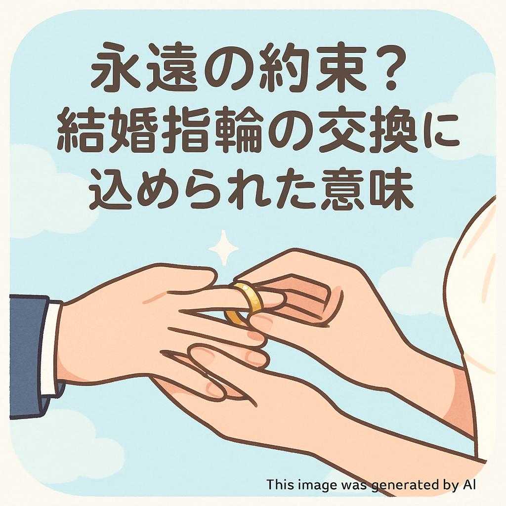 永遠の約束？結婚指輪の交換に込められた意味