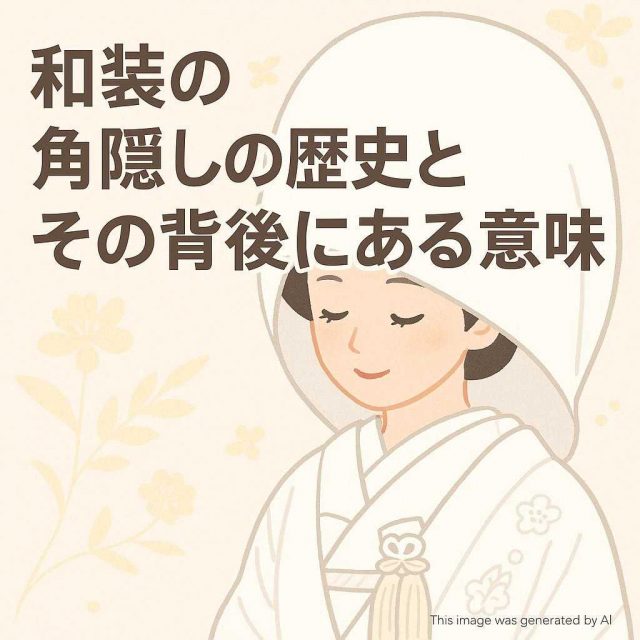 和装の角隠しの歴史とその背後にある意味
