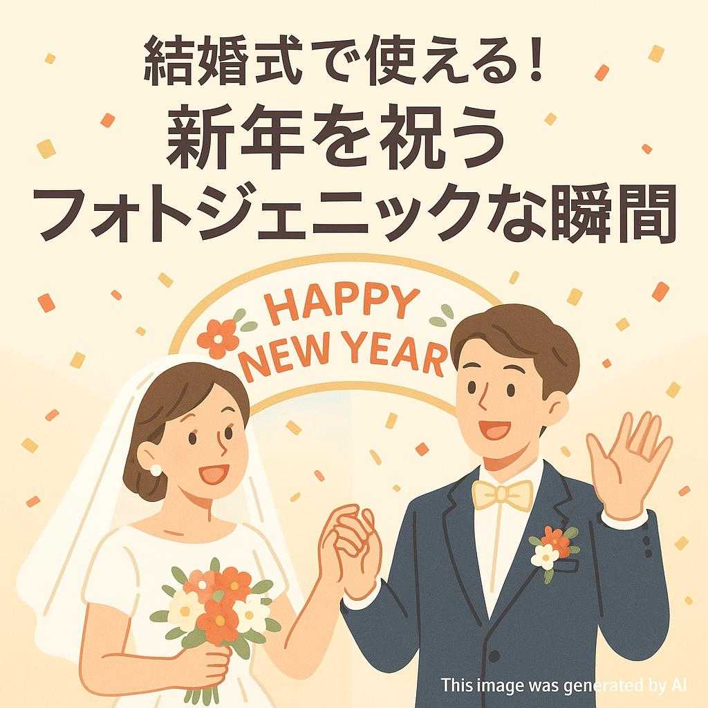 結婚式で使える！新年を祝うフォトジェニックな瞬間