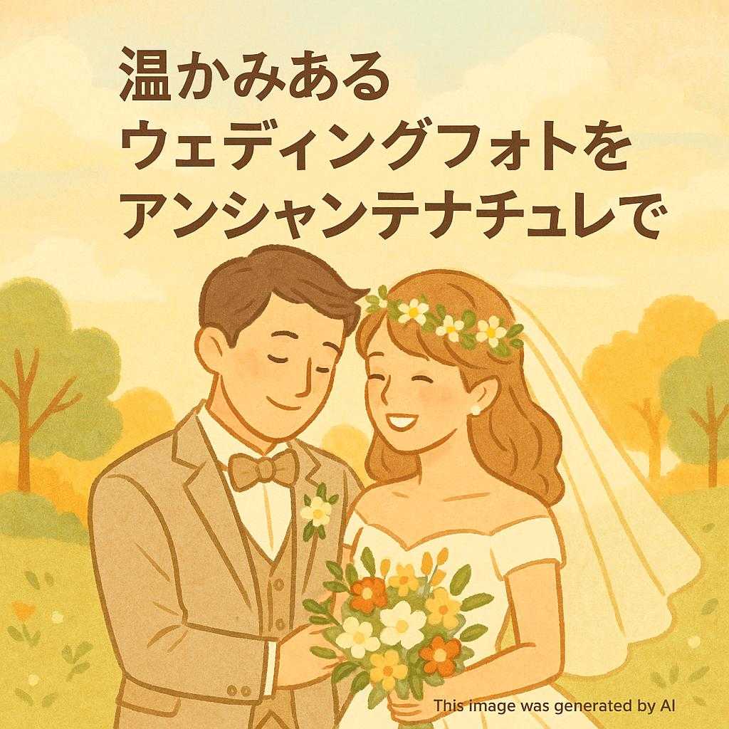 温かみあるウェディングフォトをアンシャンテナチュレで