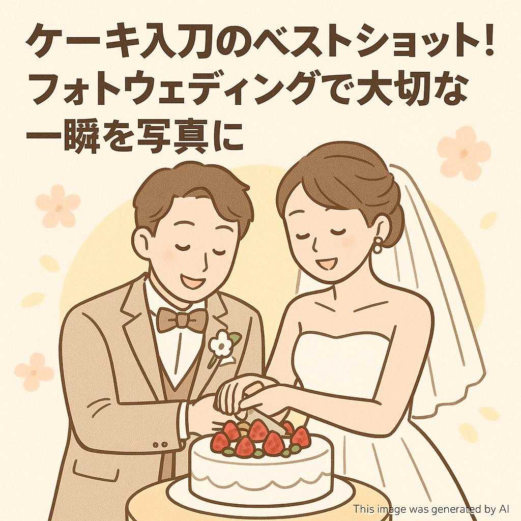 ケーキ入刀のベストショット！フォトウェディングで大切な一瞬を写真に