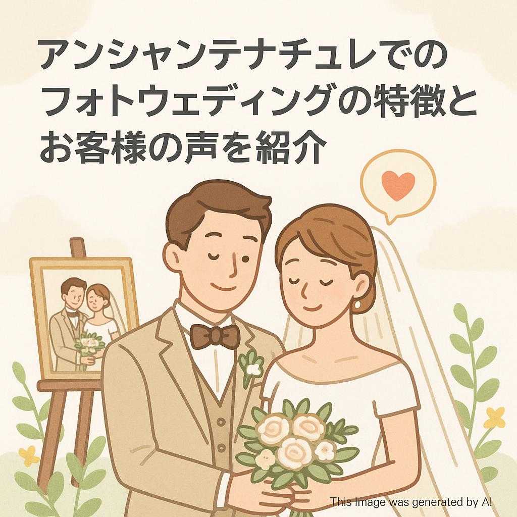 アンシャンテナチュレでのフォトウェディングの特徴とお客様の声を紹介