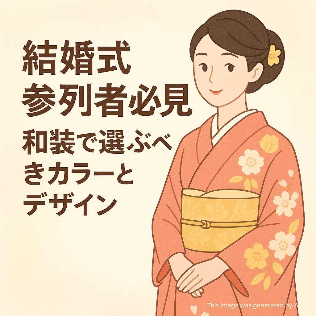 結婚式参列者必見? 和装で選ぶべきカラーとデザイン