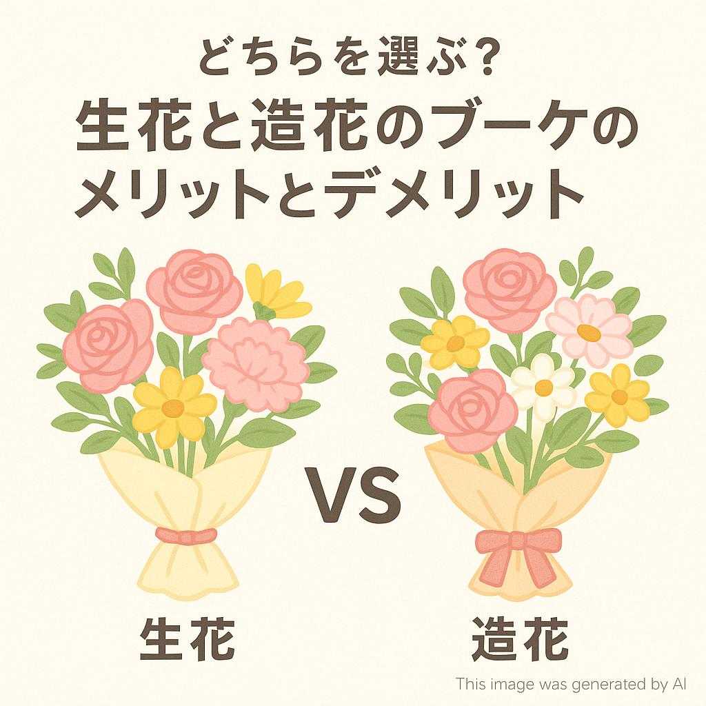 どちらを選ぶ？生花と造花のブーケのメリットとデメリット