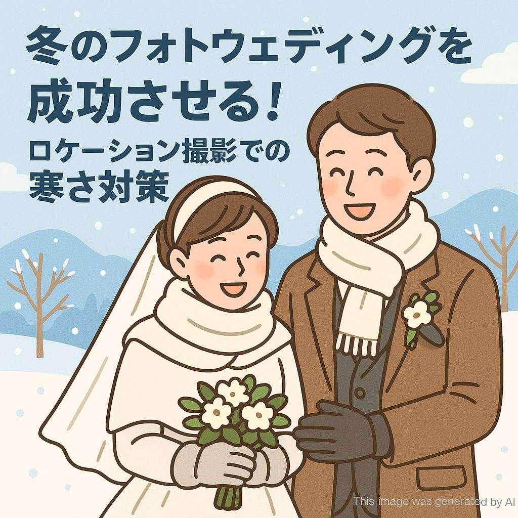 冬のフォトウェディングを成功させる!ロケーション撮影での寒さ対策