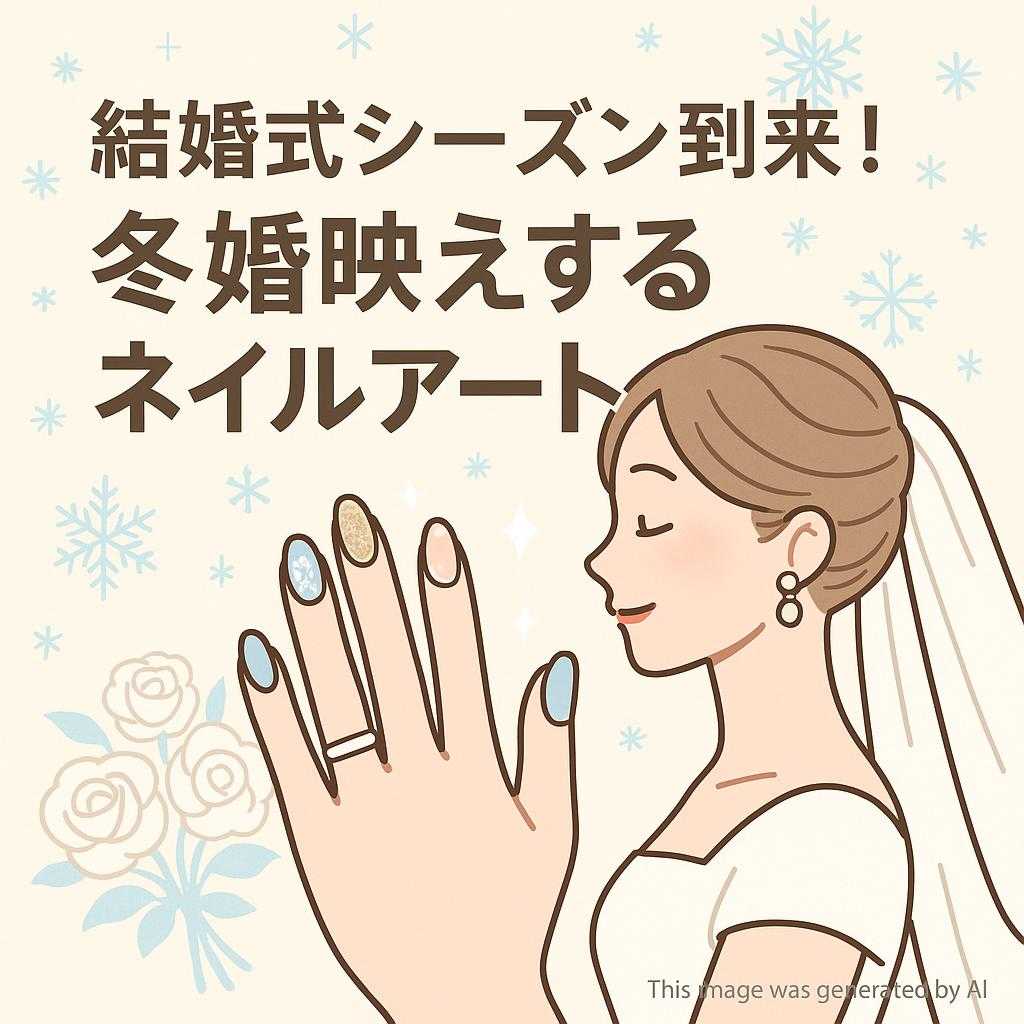 結婚式シーズン到来! 冬婚映えするネイルアート