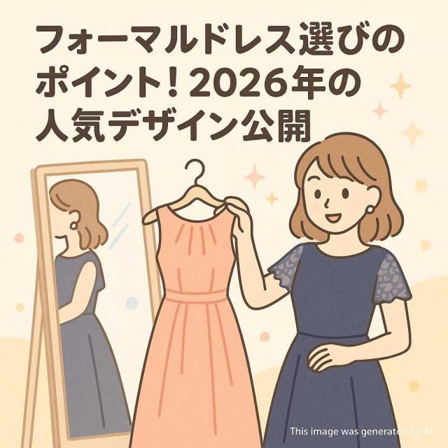 フォーマルドレス選びのポイント！2026年の人気デザイン公開
