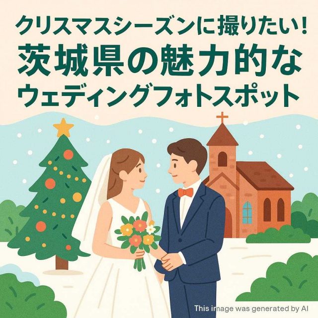 クリスマスシーズンに撮りたい！茨城県の魅力的なウェディングフォトスポット