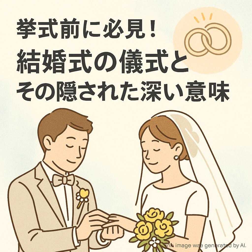 挙式前に必見!結婚式の儀式とその隠された深い意味