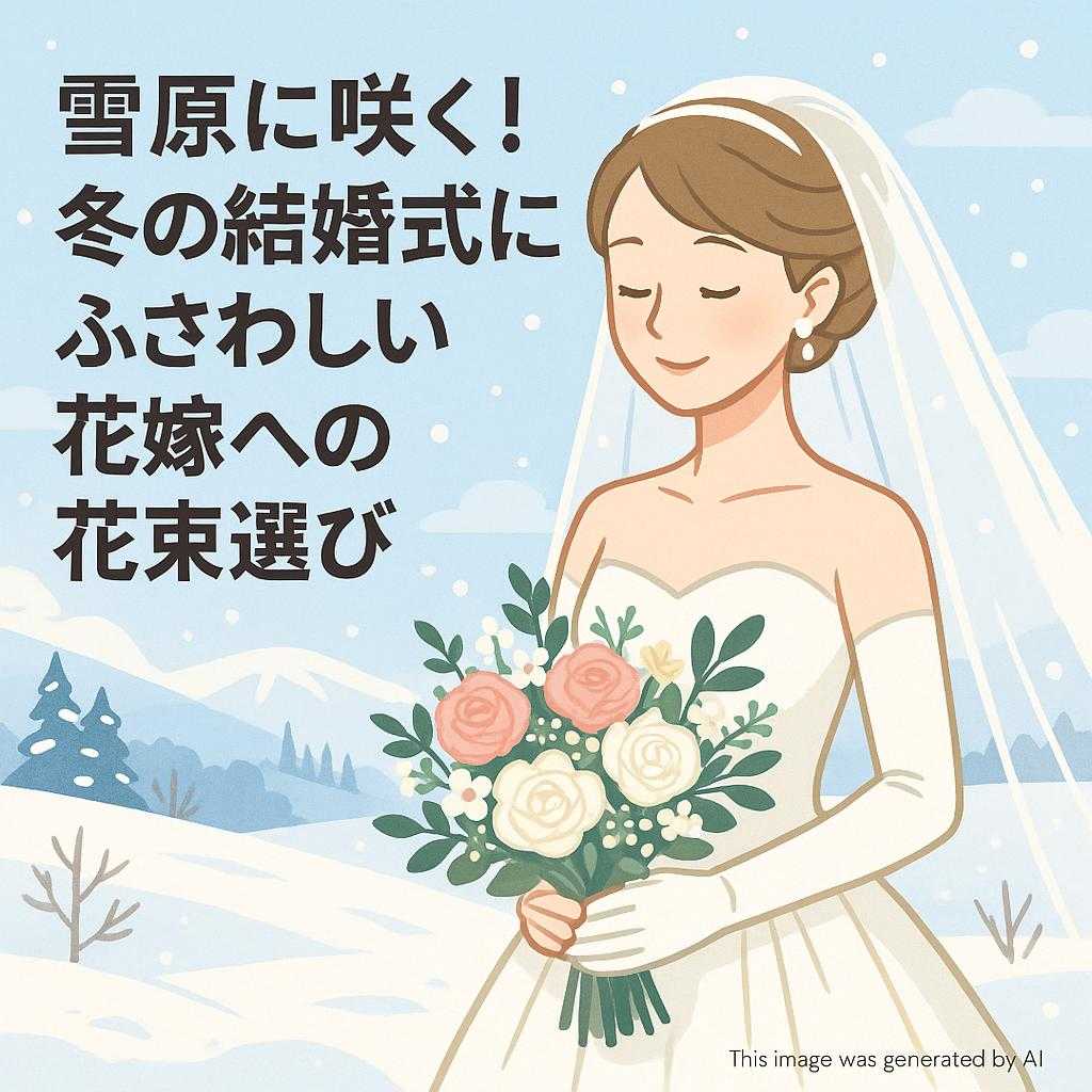 雪原に咲く！冬の結婚式にふさわしい花嫁への花束選び