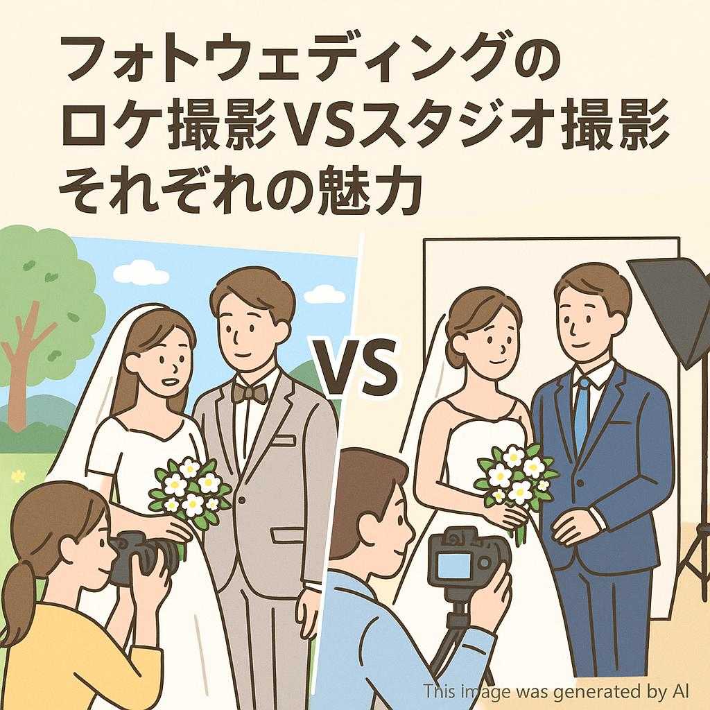 フォトウェディングのロケ撮影VSスタジオ撮影！それぞれの魅力