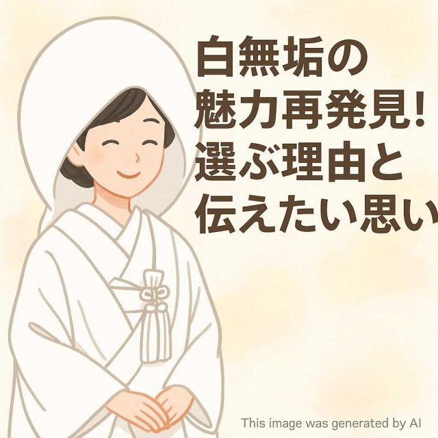 白無垢の魅力再発見！選ぶ理由と伝えたい思い
