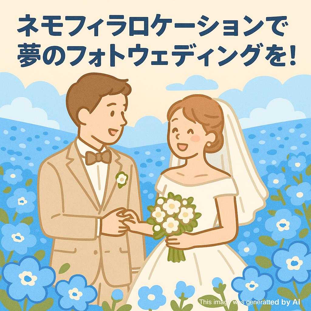 ネモフィラロケーションで夢のフォトウェディングを！