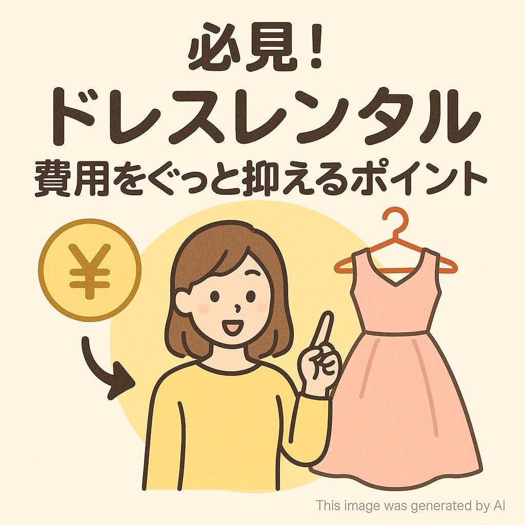 必見！ドレスレンタル費用をぐっと抑えるポイント