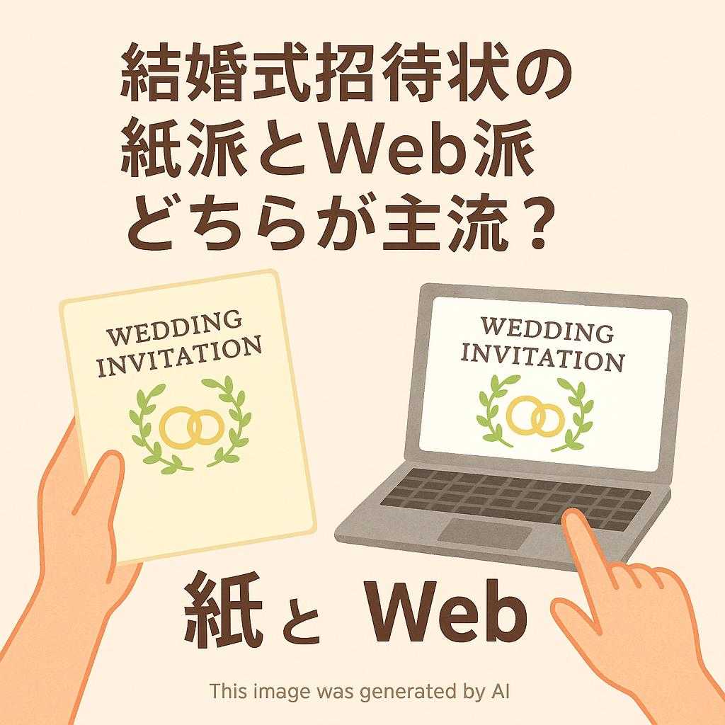 結婚式招待状の紙派とWeb派どちらが主流?