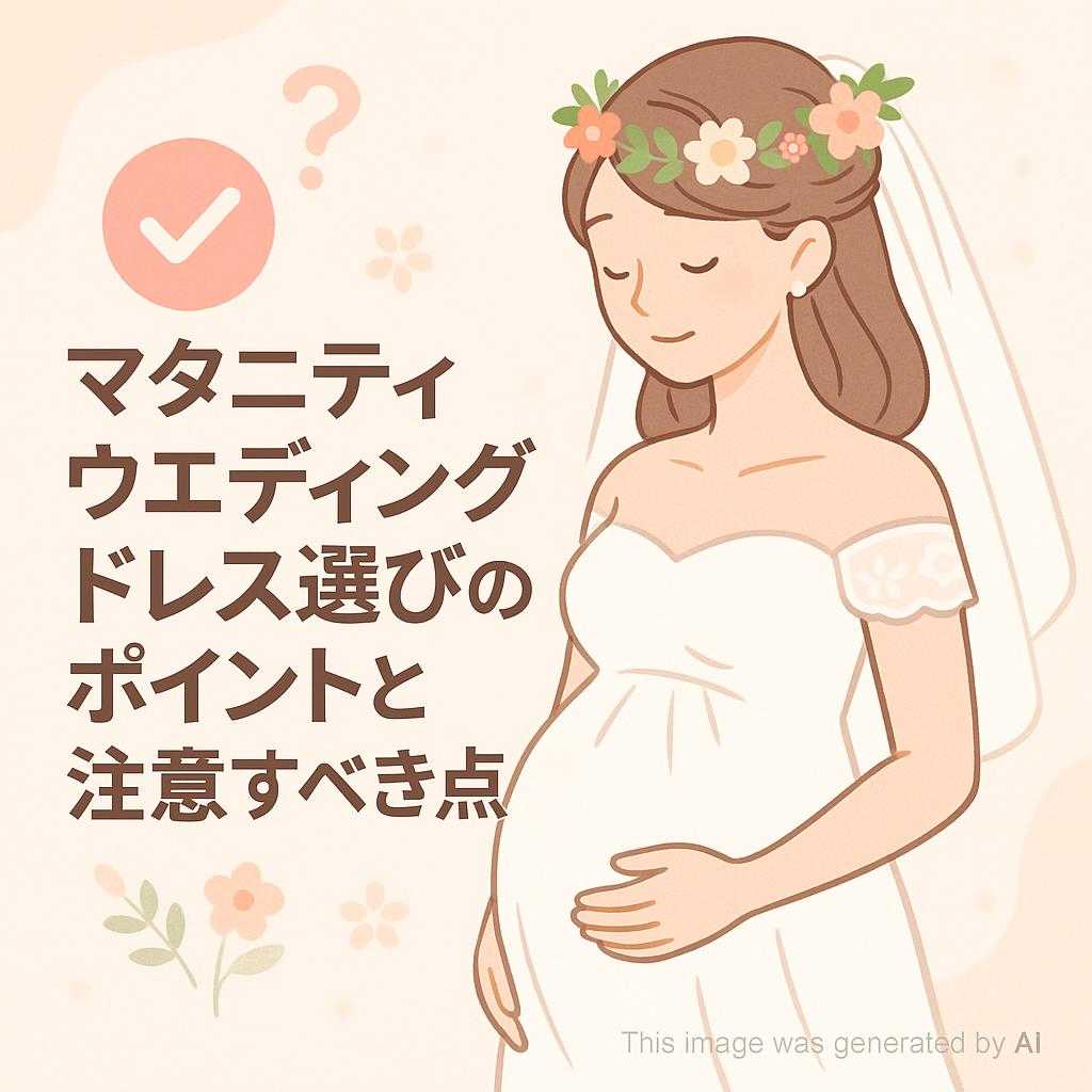 マタニティウエディングドレス選びのポイントと注意すべき点