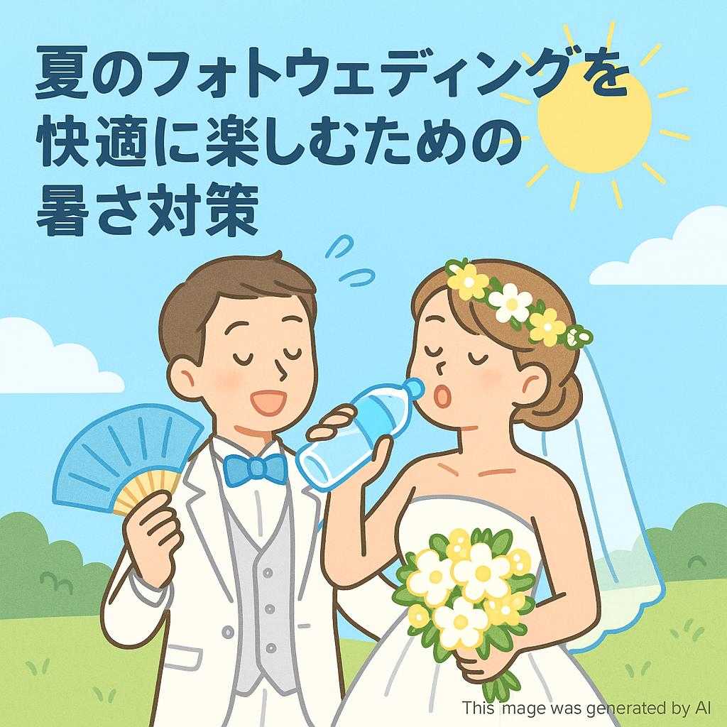 夏のフォトウェディングを快適に楽しむための暑さ対策