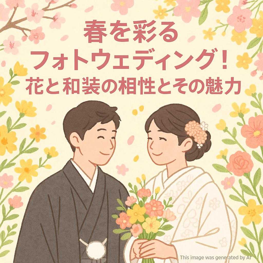 春を彩るフォトウエディング！花と和装の相性とその魅力