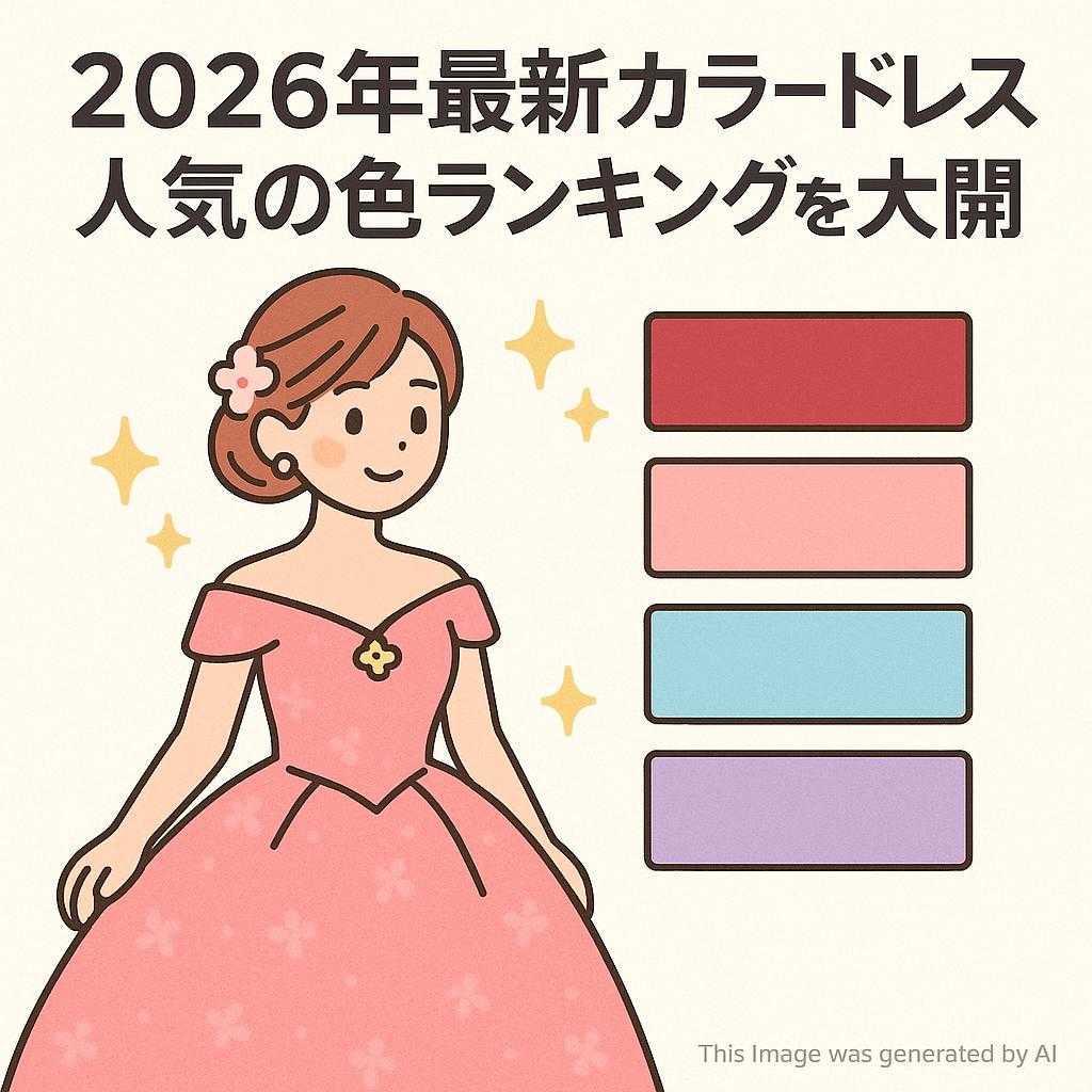 2026年最新カラードレス・人気の色ランキングを大公開