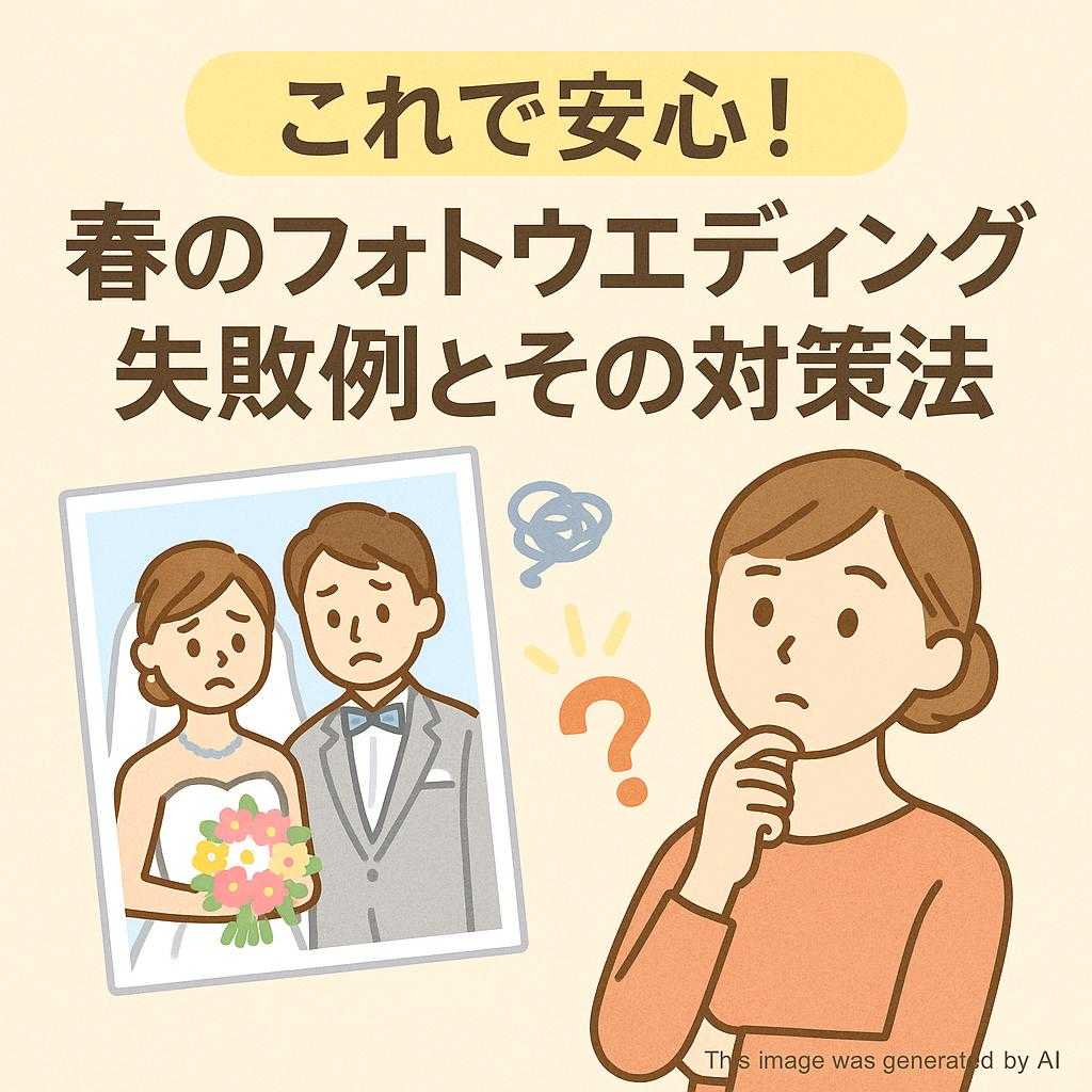 これで安心!春のフォトウエディング失敗例とその対策法