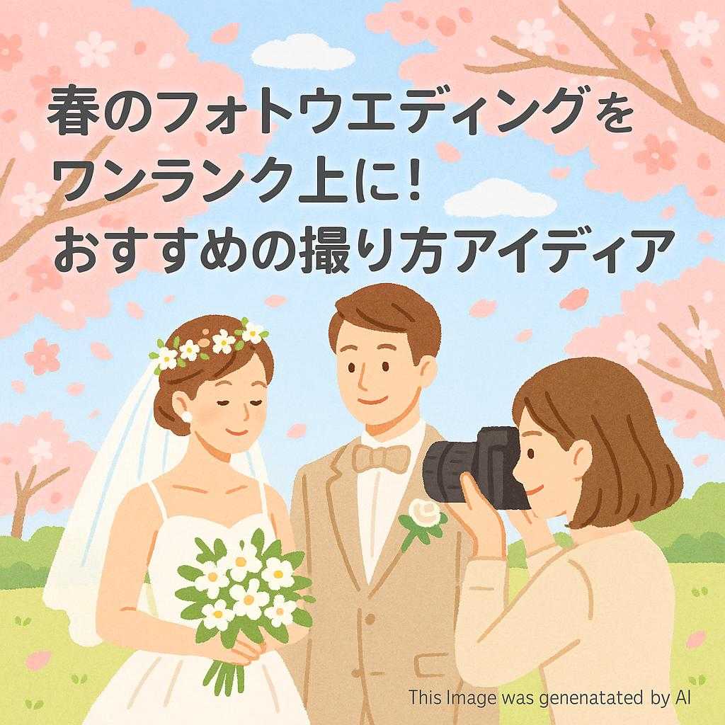 春のフォトウエディングをワンランク上に!おすすめの撮り方アイディア
