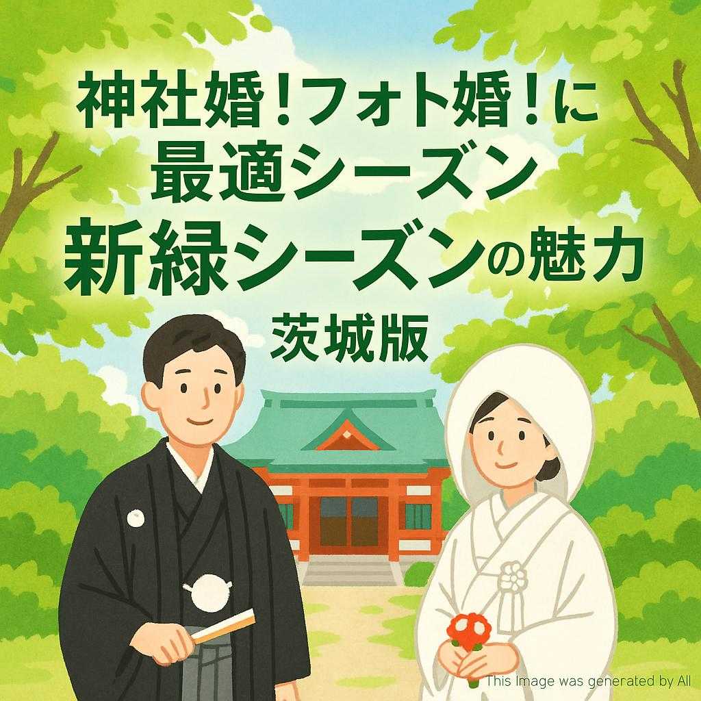 神社婚！フォト婚！に最適シーズン　新緑シーズンの魅力　茨城版