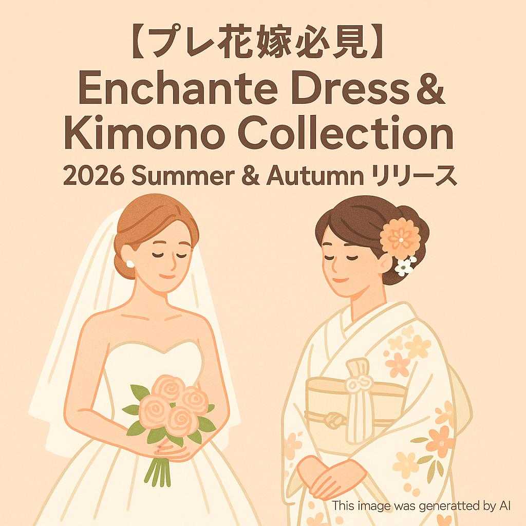 【プレ花嫁必見】Enchante Dress&Kimono Collection 2026 Summer&Autumn リリース