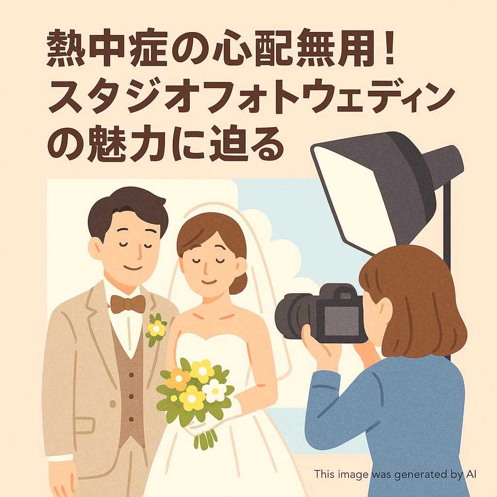 熱中症の心配無用！スタジオフォトウェディングの魅力に迫る
