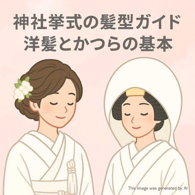 神社挙式の髪型ガイド 洋髪とかつらの基本
